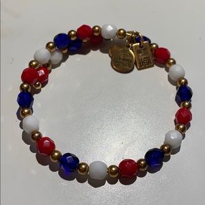 Alex and Ani USA Red White & Blue Wrap Bracelet